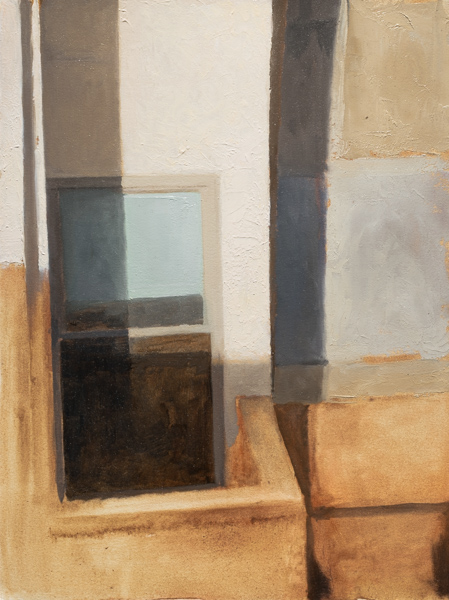 View from the rear window no. 1 | 2019 | 16 x 12 inches | Oil on mounted paper | Available